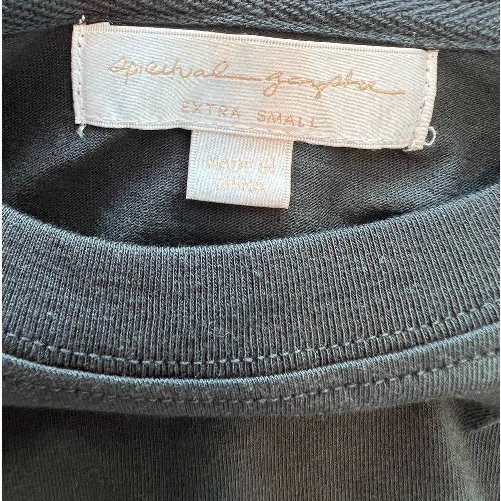 SPIRITUAL GANGSTER PEACE CARA LONG SLEEVE VINTAGE BLACK TEE - Picture 14 of 16